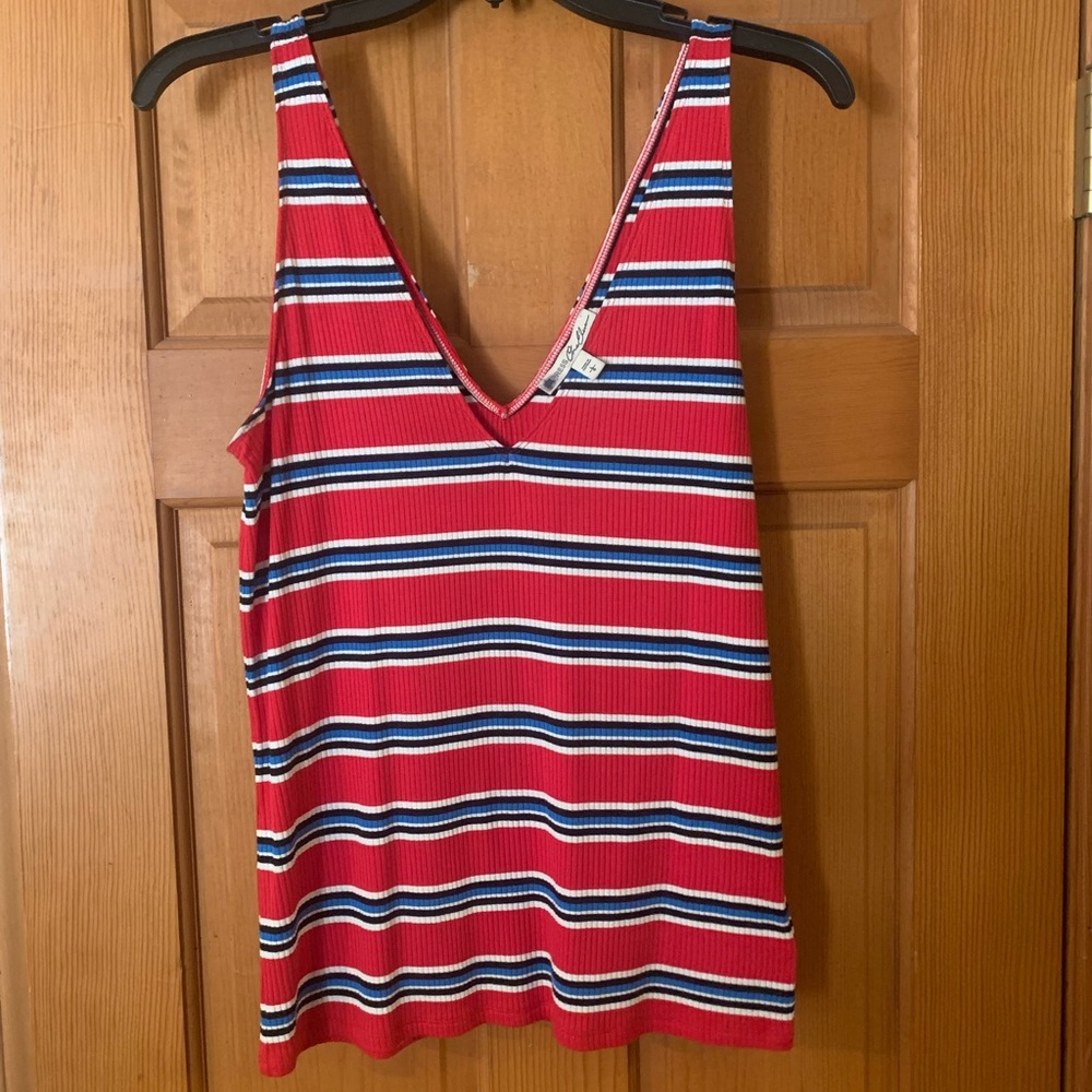 Red white and blue tank top